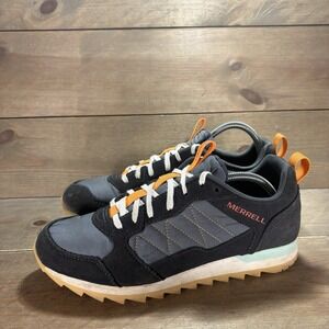merrell alpine mens size 8 shoes blue athletic hiking comfort sneakers